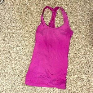 Lululemon Racerback Tank Top In Magenta Size 6
